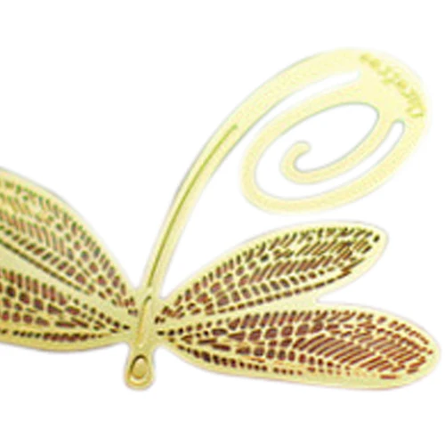 

Bookmark Gold dragonfly sheet metal gift souvenir book reading