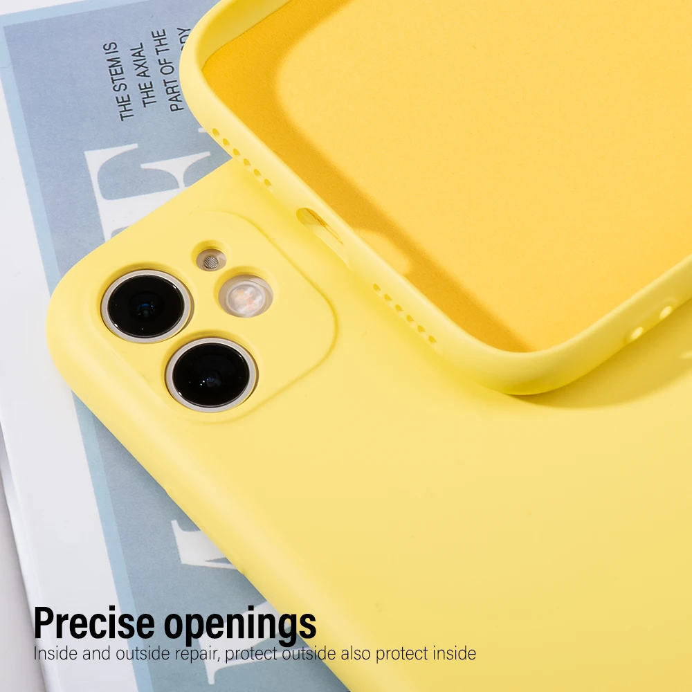 Однотонный жидкий силиконовый чехол для iPhone 11 Pro Max карамельный цвет полный