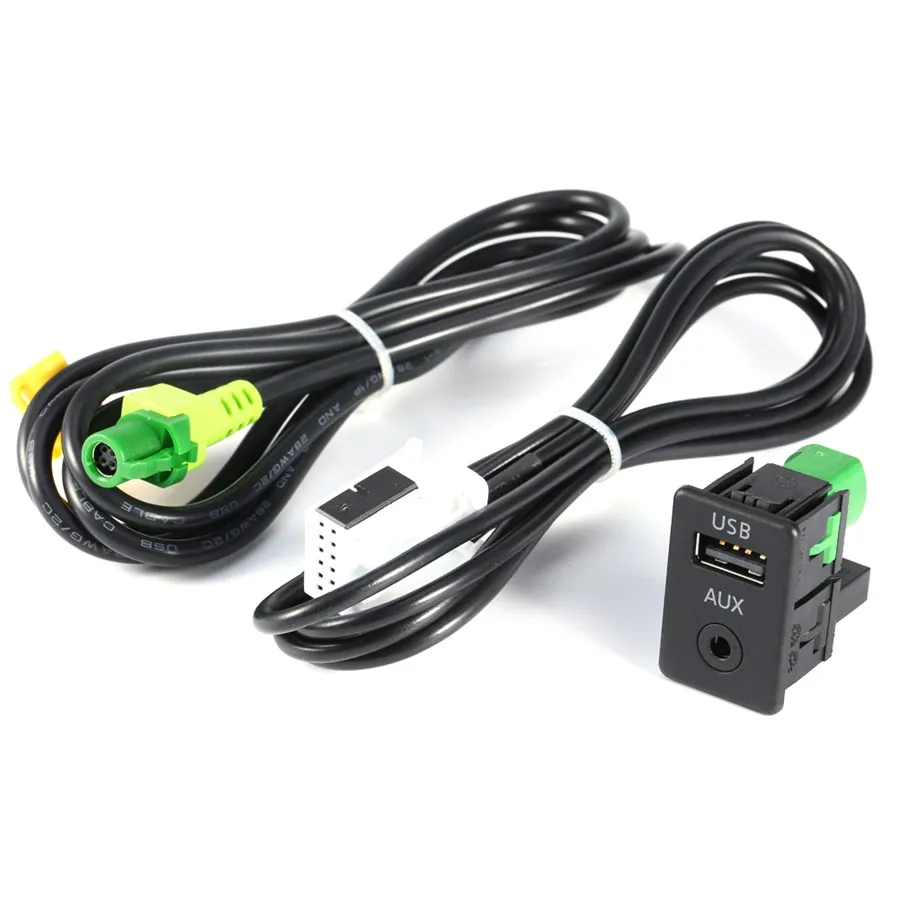 

Автомобильный аудиовыключатель, Кабель-адаптер, RCD510, RNS315, AUX USB, для Volkswagen Passat Polo CC Golf