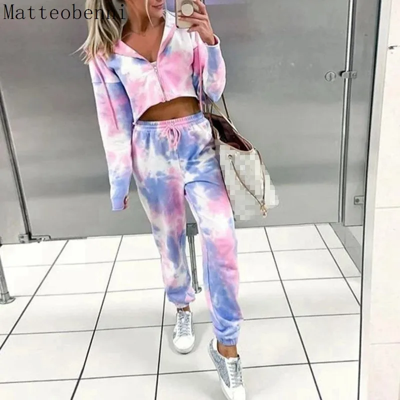 Костюм спортивный женский из двух предметов пикантная повседневная одежда для