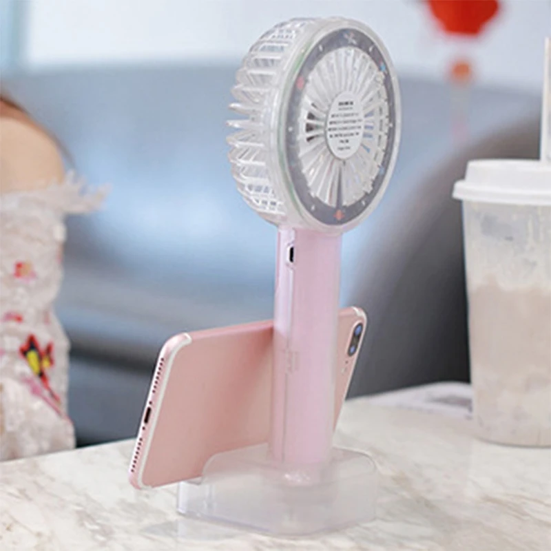-Портативный Хрустальный мини Usb-вентилятор для носветильник креативный ручной