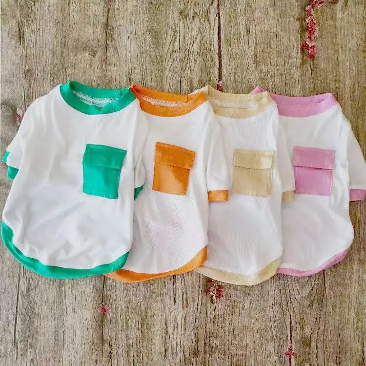 

Cat Dog T-shirt Spring Summer Pet Outfit Puppy Apparel Garment Chihuahua Yorkies Costumes Bichon Poodle Pomeranian Clothing XS