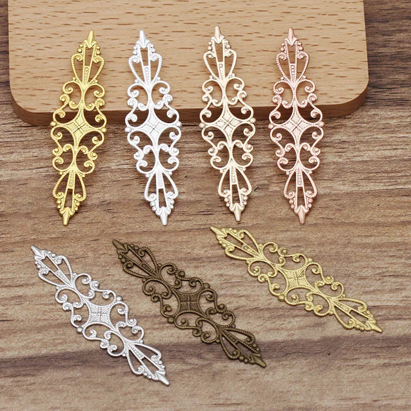 Металлический филигранный коннектор для изготовления ювелирных изделий 10 шт.