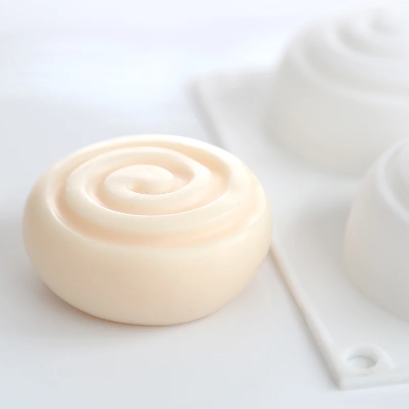 SJ 3D Yuvarlak Jakuzi Silikon Sabun Kalıp Gıda Sınıfı Silikon Kalıplar için Girdap Sabun Yapımı DIY El Yapımı Sabun Mum Zanaat
