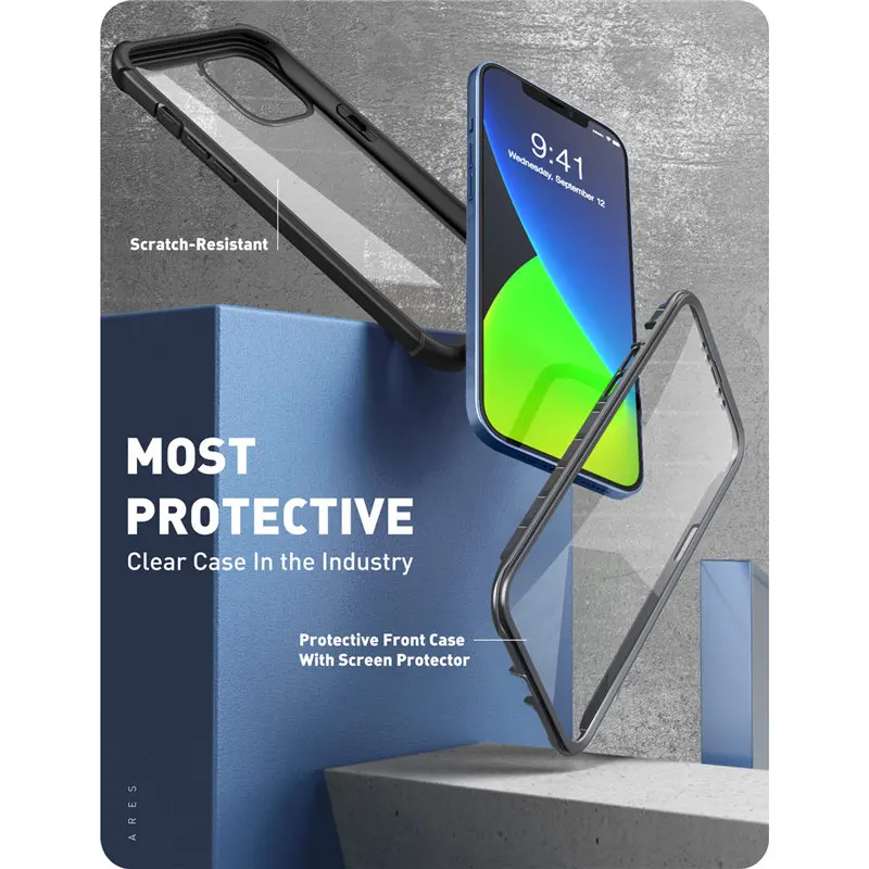 for iphone 12 mini case 5 4 2020 release i blason ares full body rugged clear bumper cover with built in screen protector free global shipping