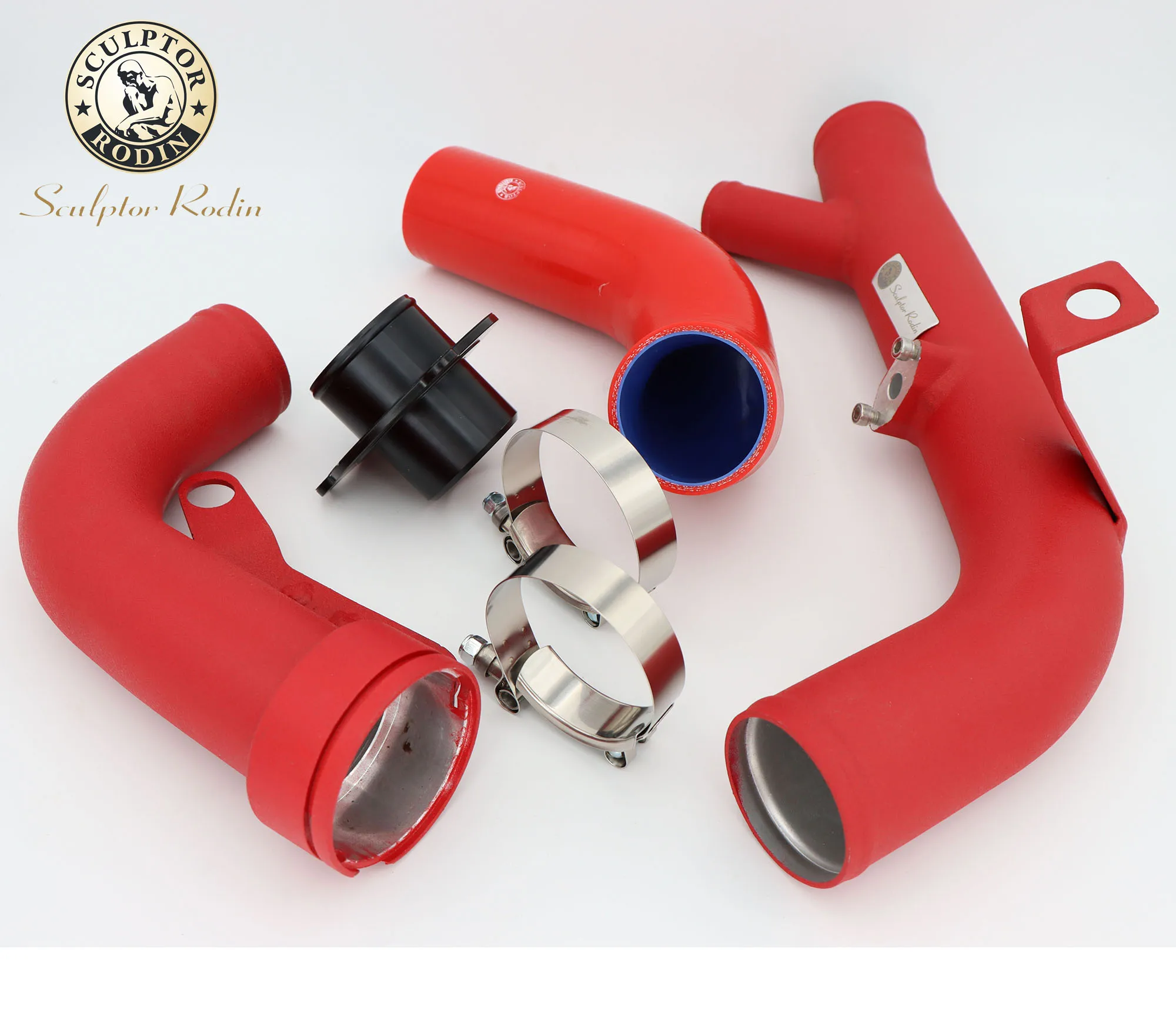 

turbo discharge pipe FOR TTS R20/Golf 5 6 Golf R/ ED30 mk5/ ED35 mk6/Scirocco R mk3/ A3 S3 2.0 TFSI K04 EA113 red