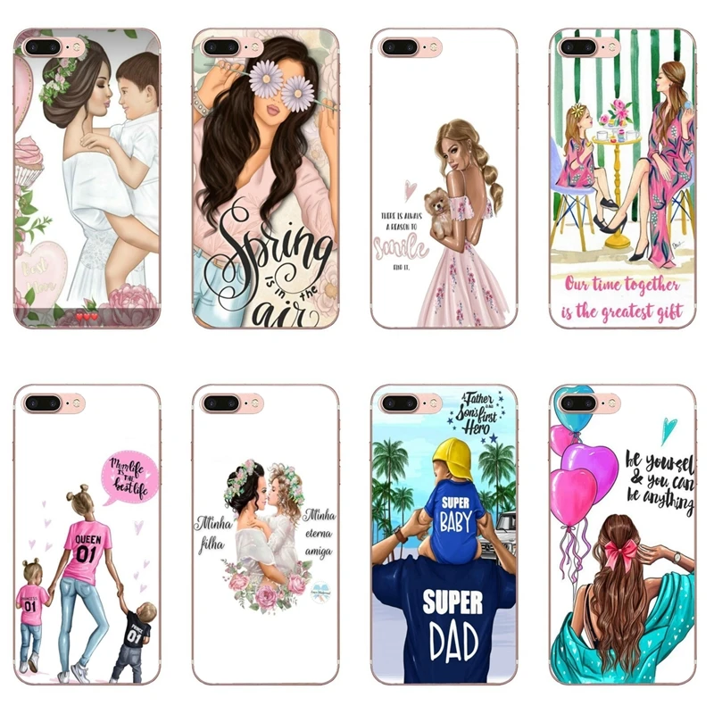 Модный чехол с черными и коричневыми волосами для мамы девушки королевы Huawei Mate 30