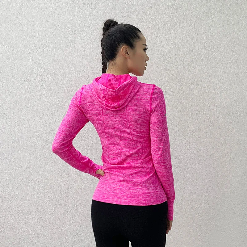 Куртка для бега Спортивная Толстовка йоги Женская тренировочная дышащая куртка