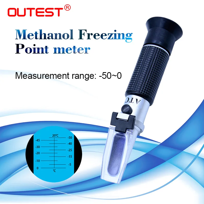 Портативный автоматический рефрактометр метанол тестер антифриза 50 ~ 0 точка