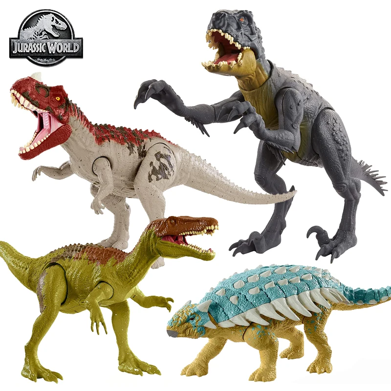 

Original Jurassic World Roar Attack Ankylosaurus Bumpy Camp Cretaceous Dinosaur Action Figure Sound Model Kids Toys for Boy Gift