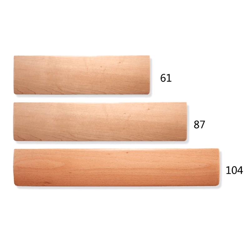 

Comfortable Beech Wood Wrist Rest with Non-slip Mat Ergonomic Desktop Wrist Support for Mechanical Keyboard61 87 104 Key