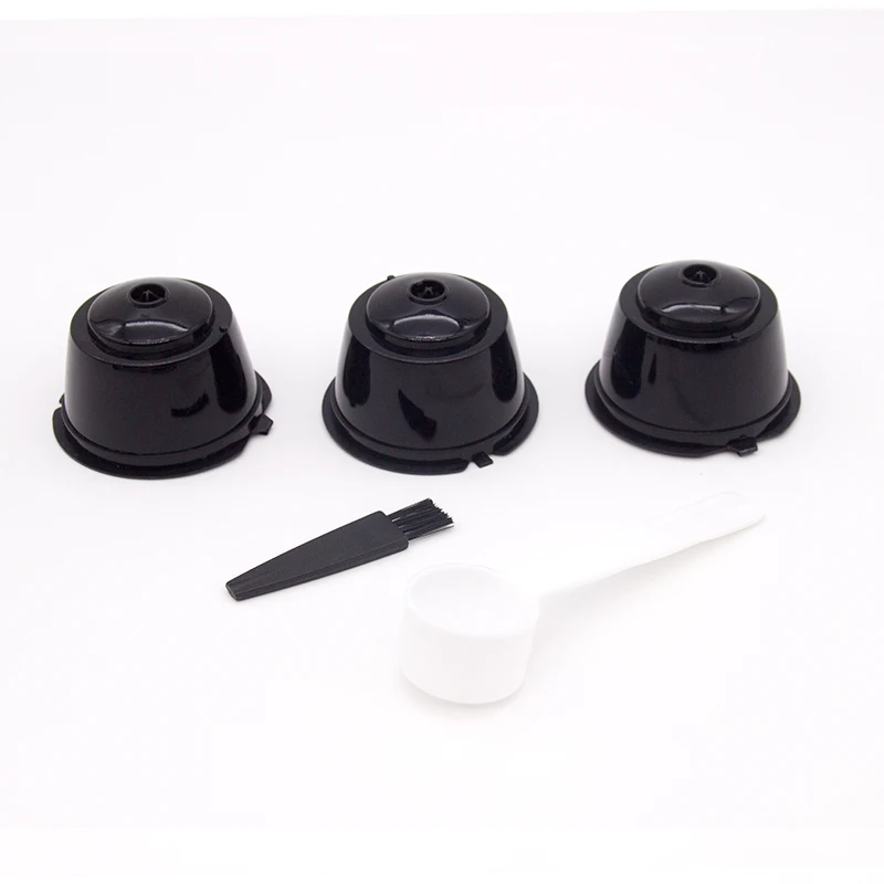 

2021 Coffee Filter Cup Reusable Coffee Capsule Filters For With Spoon Brush Kitchen Accessories coffee accessories