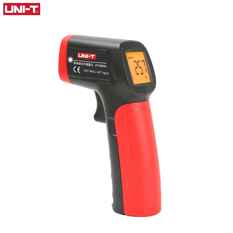 

Лазерный инфракрасный термометр UNI-T UT300A +, портативный термометр, цифровой промышленный Бесконтактный лазерный измеритель температуры, пис...