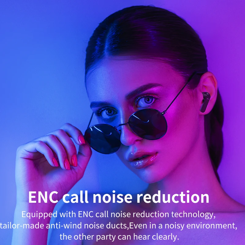 Беспроводные наушники M11 TWS Bluetooth 5 1 ANC ENC активное шумоподавление игровая
