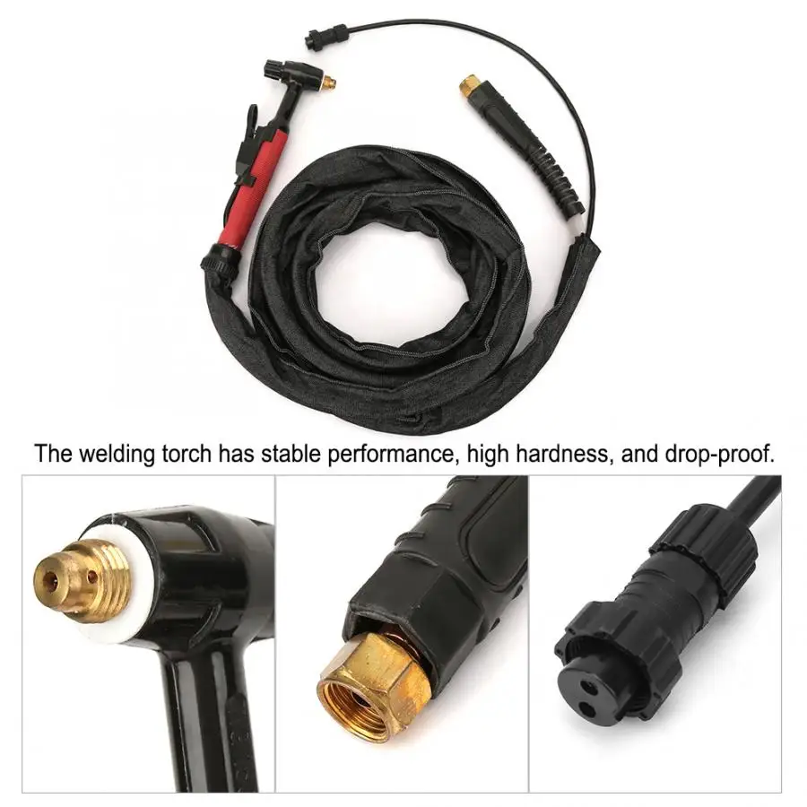 

Tig Welding Torch Air Cooled Welder M16 with Flexible Head Body and Gas Valve