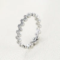 emmaya classical series circle shape ring noble party dress up with tiny round cubic zircon for female elegant jewelry