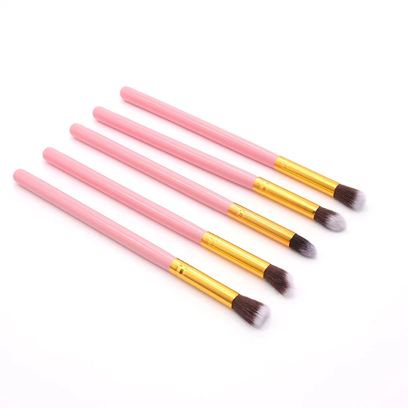 PG-5pcs Набор кистей для макияжа 1-20 шт./лот, тени для век, растушевка, подводка для глаз, ресницы, кисти для макияжа бровей, профессиональные мягкие кисти для теней - Handle Color: PG-5pcs