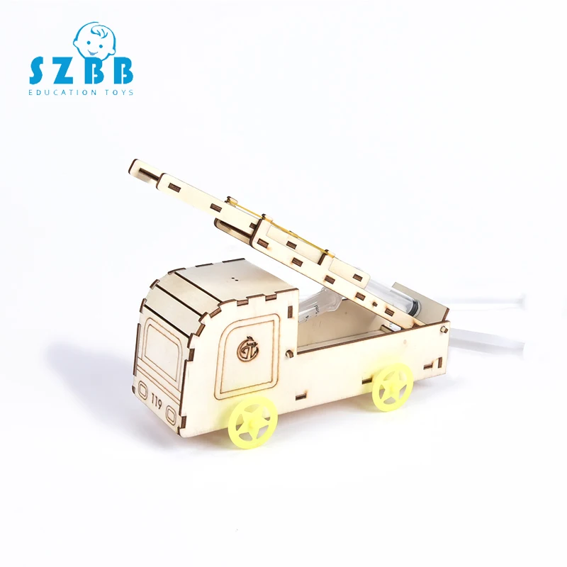 SZ Паровая пневматическая пожарная спасательная игрушка машина DIY модель