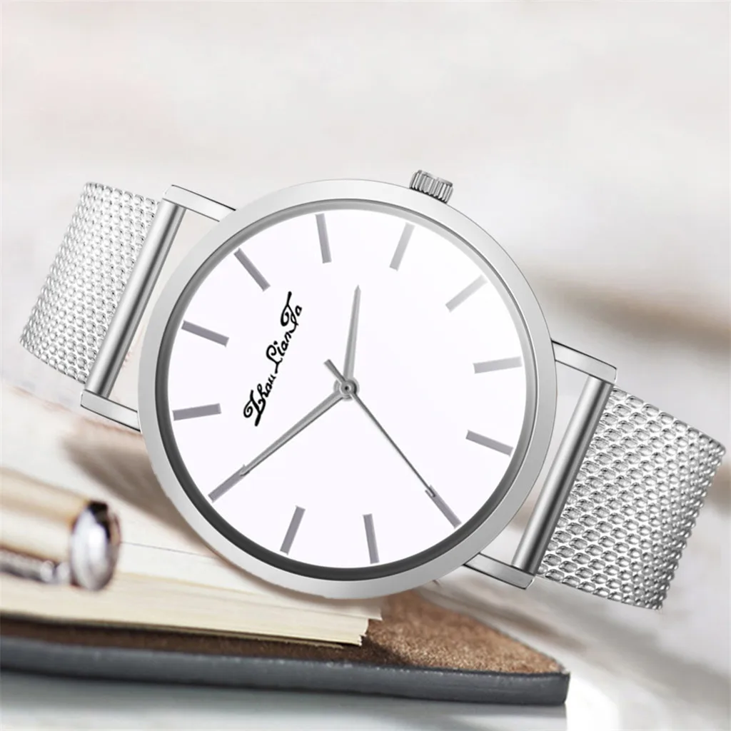 Мужские модные бизнес часы простой ПВХ аналог с силиконовым ремешком кварцевые