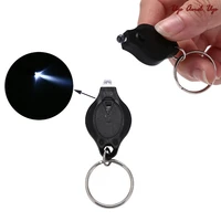 1pc mini pocket keychain flashlight micro led squeeze light outdoor camping ultra bright emergency key ring light torch lamp