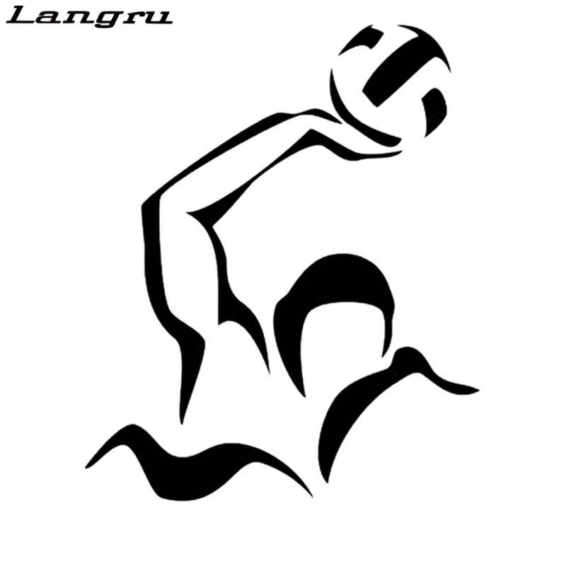 Крутая графика аэробные упражнения водное поло атлет Декор автомобиля стикер