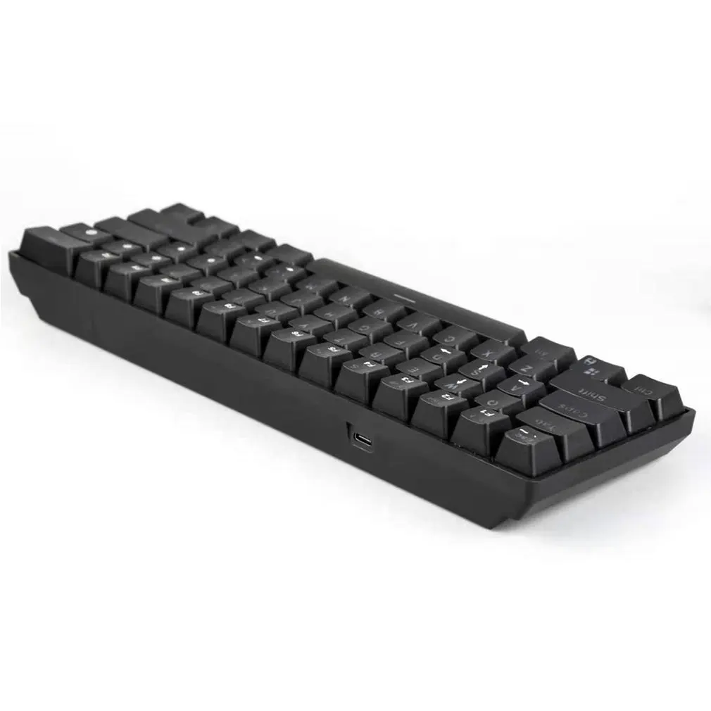 

Tablet Keyboard Green Axis Wired Type-C Cable Separation Plate 61-key Mini Mechanical Keyboard Home Office Mute Keyboard