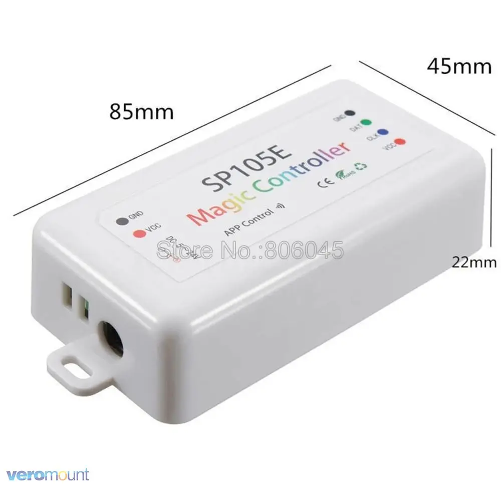 DC5-24V 2048 Пиксели SP105E Bluetooth RGB светодиодный пиксельный контроллер для WS2811 WS2812B SK6812