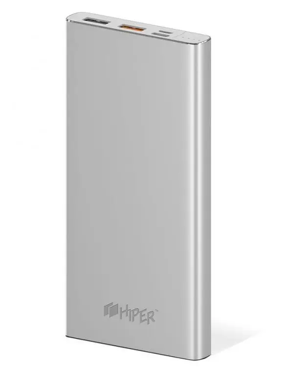 Аккумулятор внешний универсальный HIPER MPX10000 10000mAh 2 USB 3A+3A+2.4A серебристый|Внешние