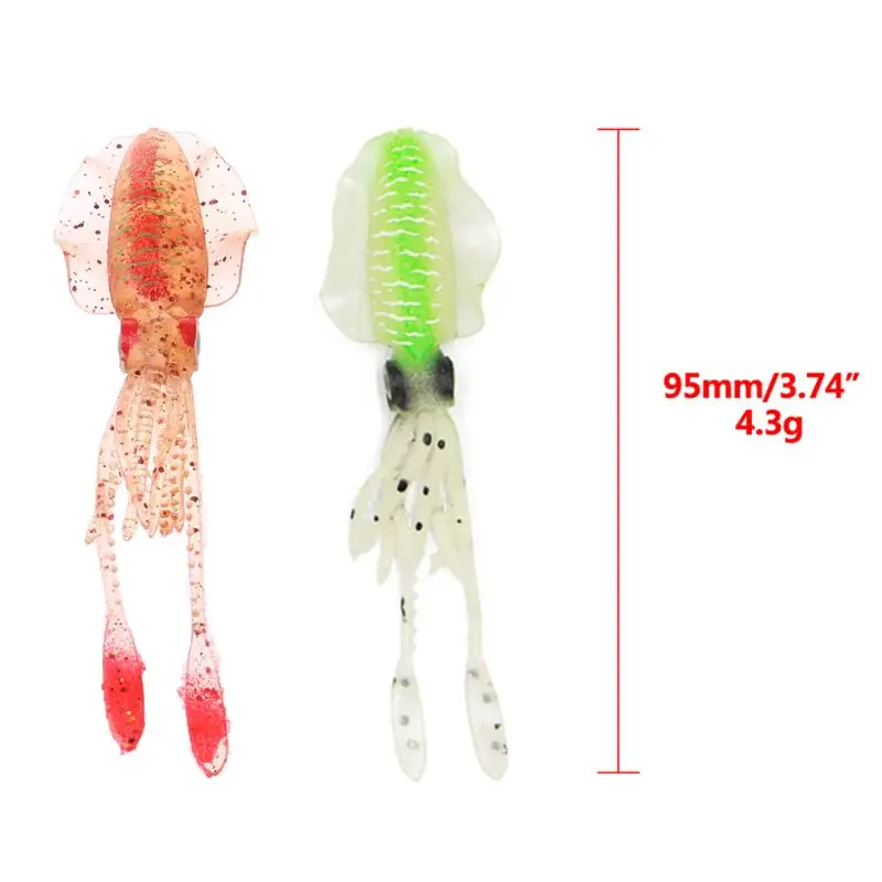 2022 New Sea Fishing Bionic Squid Bait with Ear Thin Fin Soft Baits Fish-shaped Fake Lure Fish Bite images - 6