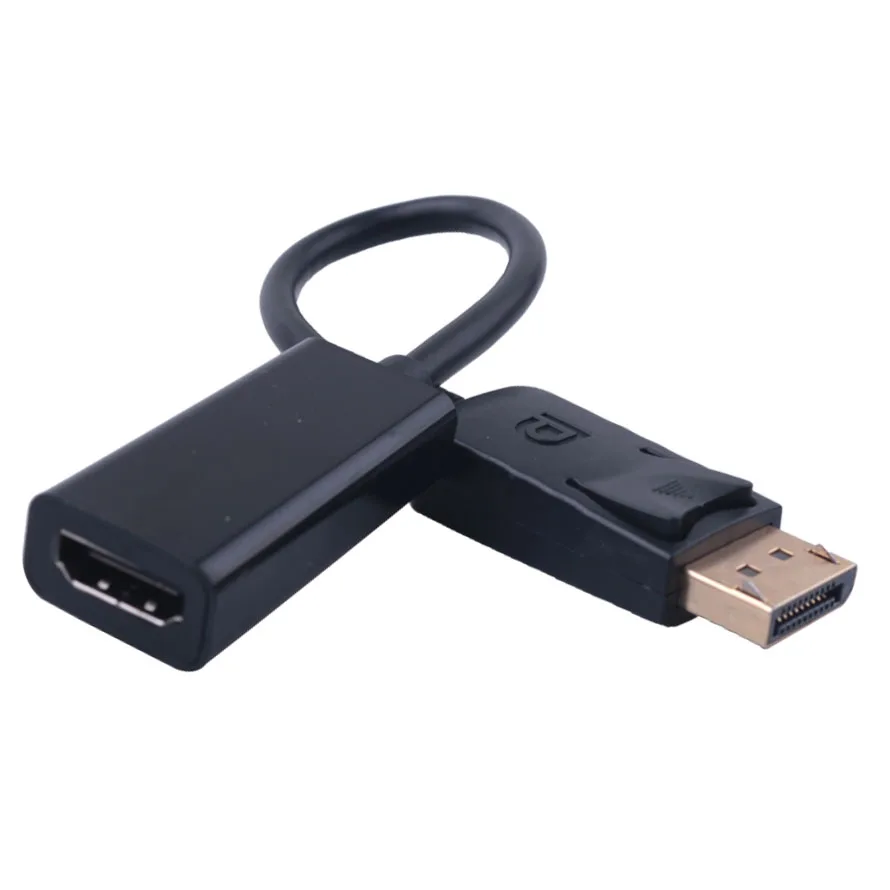 Переходник DP в HDMI-совместимый со штекером на гнездо для дисплея 1080P Кабельный