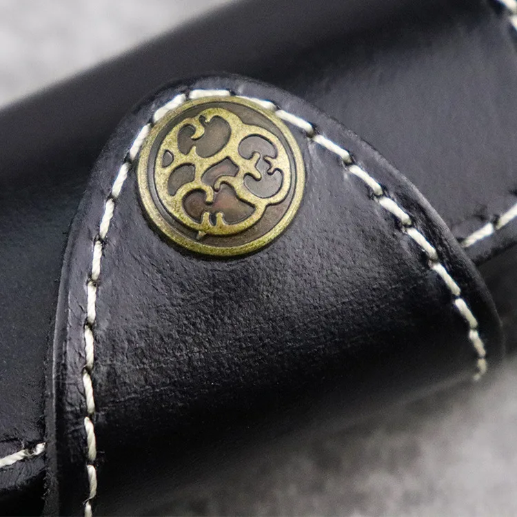 

Men Women Key Wallet Genuine Leather Car Key Holders Housekeeper For Men Women Retro Home Keychain Case