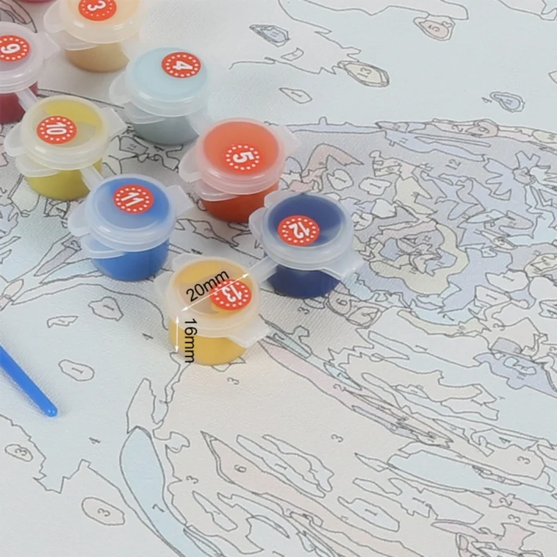 DIY масляная краска для рисования слон по номерам наборы взрослых детей