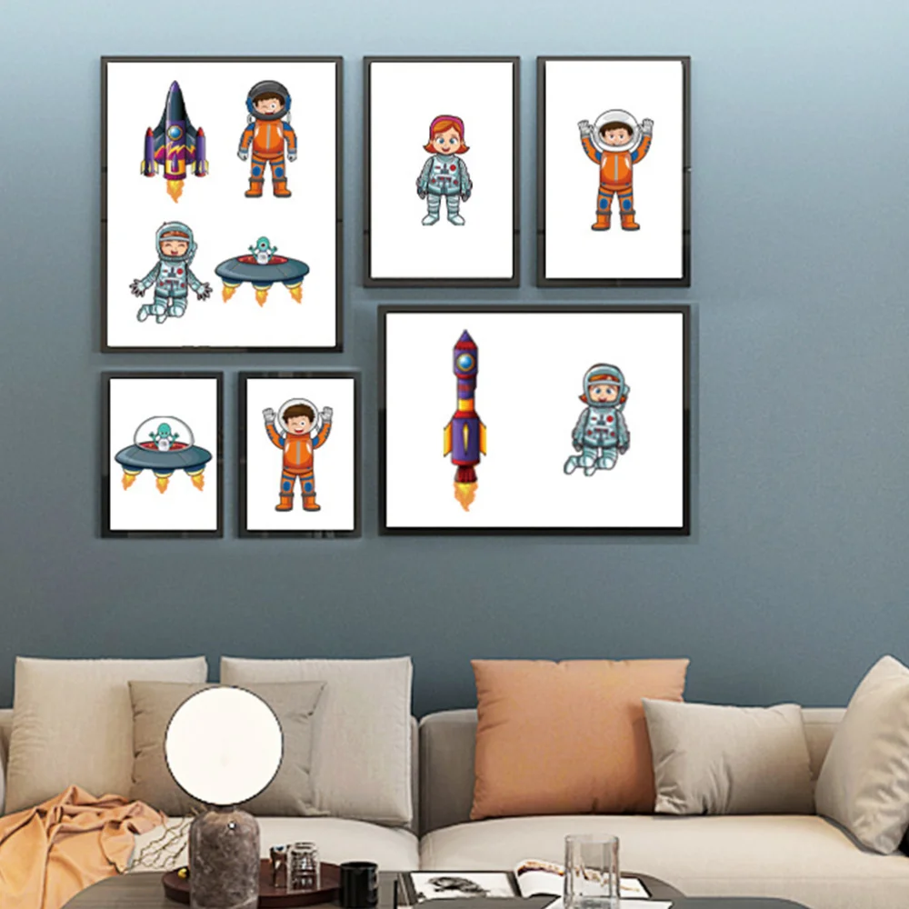 

25 Sheets Make-a-face Sticker Make Your Own Spaceship Matching Stickers for Kids