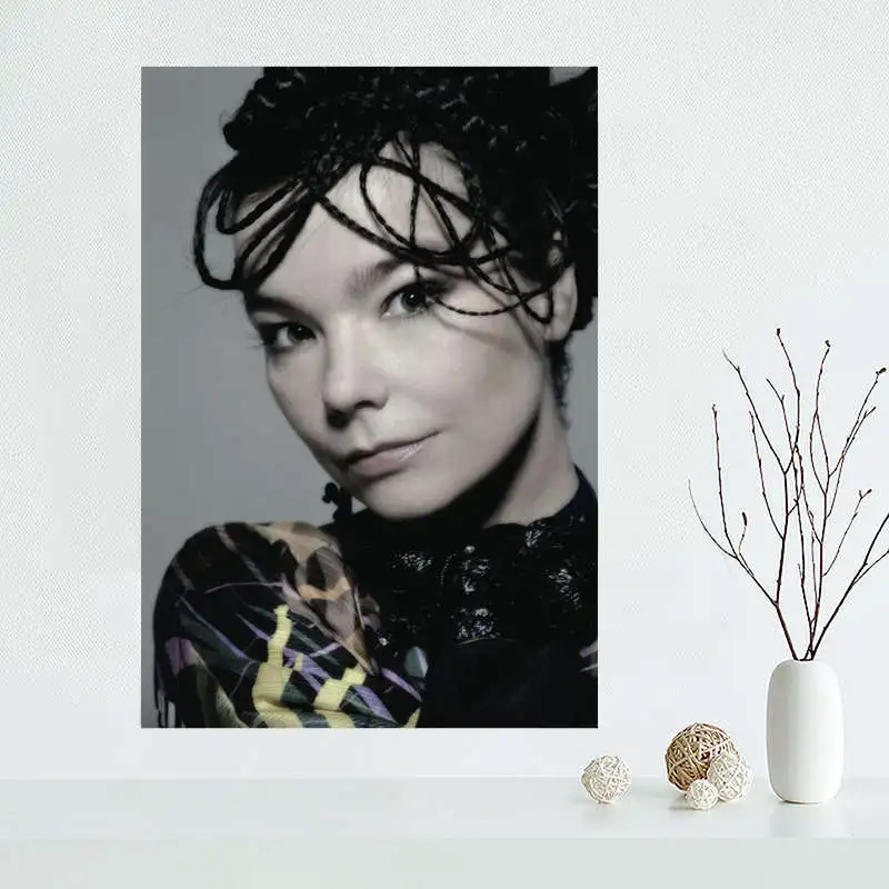 

Custom bjork Canvas Painting Poster Cloth Silk Fabric Wall Art Poster for Living Room Home Decor