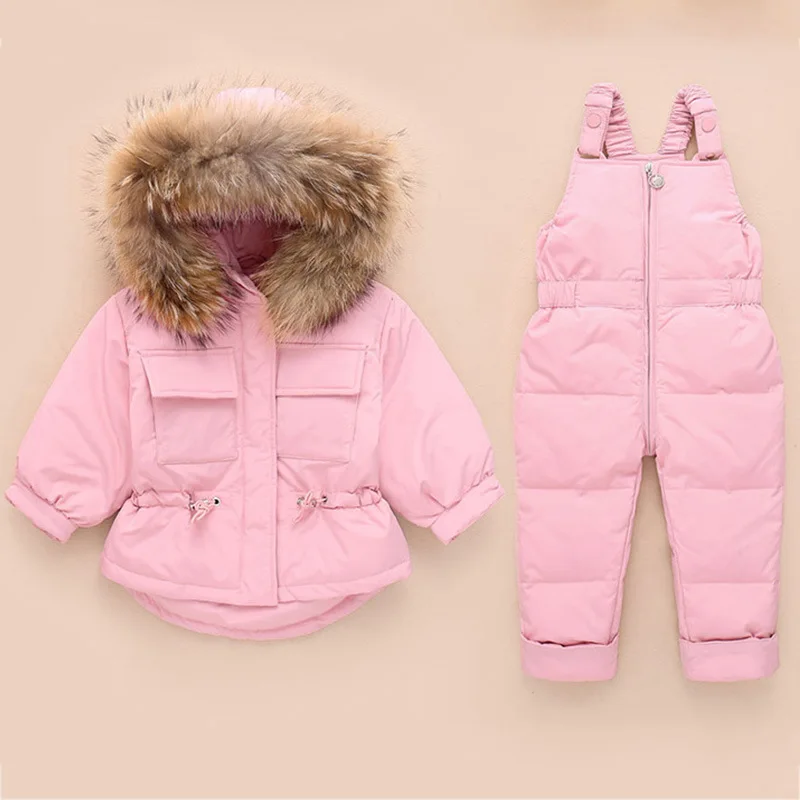 

Original Zebra Remember baby winter warm clothes set kids wool hooded outwear+solid rompers two piece child Down Jackets suits