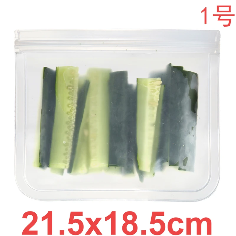 

Silicone Food Storage Container, Leak-Proof Container Reusable Refrigerator Food Storage Fresh-Keeping Bag Self-Sealing Food Bag