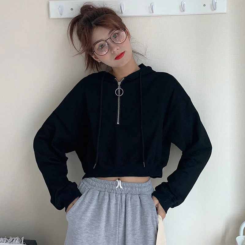 

Новинка Осенняя свободная футболка в Корейском стиле с ложным воротником