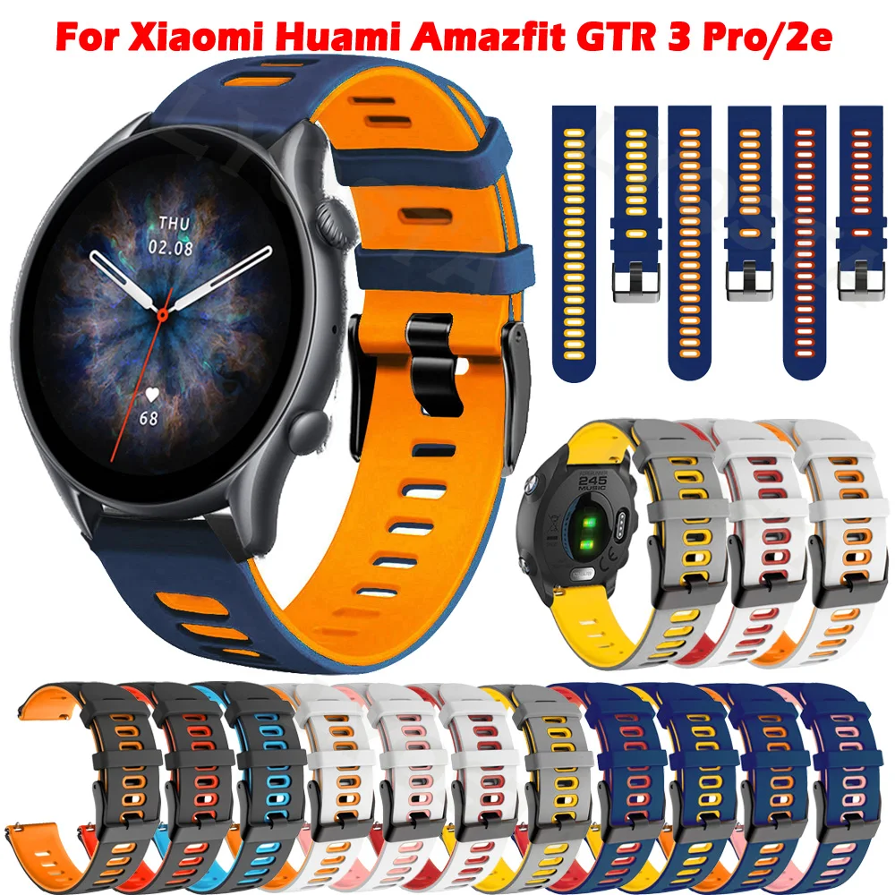 

22mm New Silicone Smart Watch Straps For Huami Amazfit GTR3 GTR2 GTR 2 3 3Pro GTR 47mm Bracelet For Xiaomi Mi Watch Color2 Bands