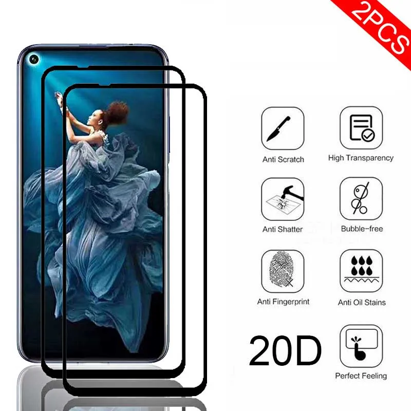 

2 шт., Защитное стекло для Huawei honor 20 pro 20S 20 nova 5t 5i pro 5Z