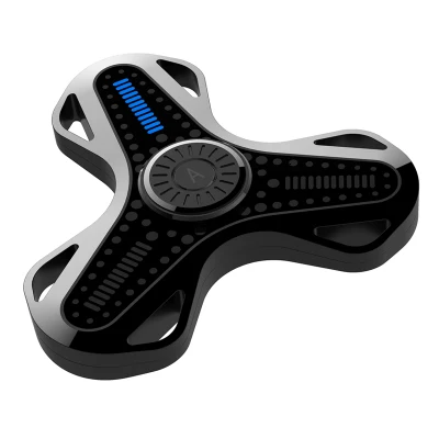 black Умные пальцы с использованием освещения Spencer led и EDC код декомпрессии три руки Spencer led загрузка USB игрушки, Spencer - Цвет: black