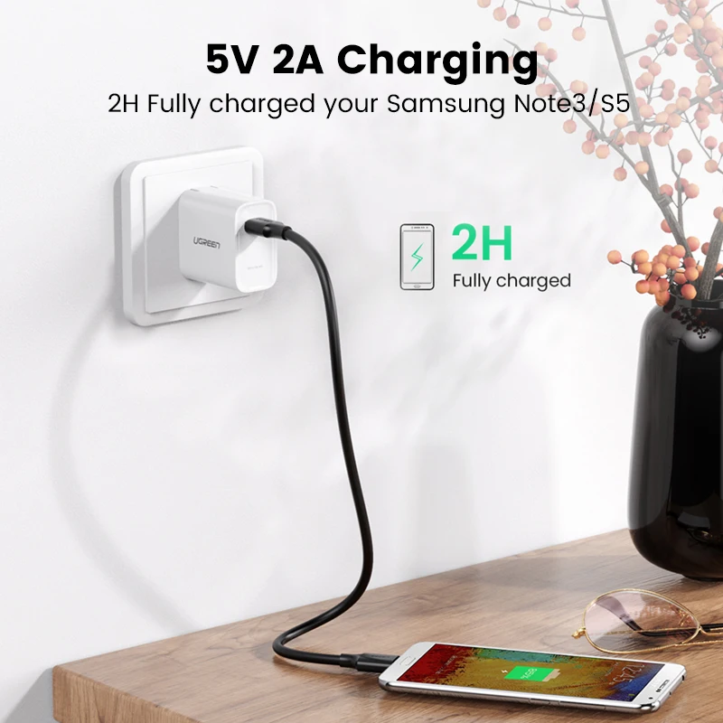 ugreen micro usb 3 0 cable 3a fast charging micro b cable cord mobile phone data cable for samsung note 3 s5 toshiba hard disk free global shipping