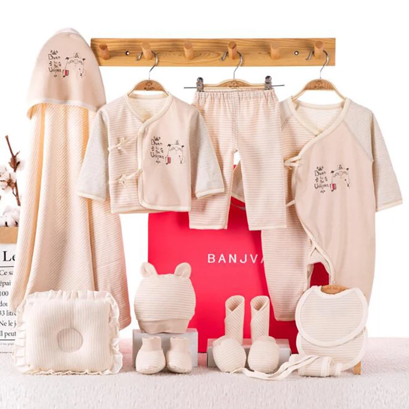 Baby Infant Clothes Suit Cotton Newborn Clothing set Girls Boys Shirt Pants Pillows sets | Детская одежда и обувь