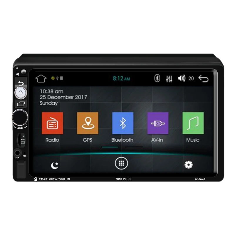 Android 8.1 Car Radio Gps Navigation 2 Din 7 Inch Mp5 Multimedia Player FM AM RDS Bluetooth 7010 | Автомобили и мотоциклы