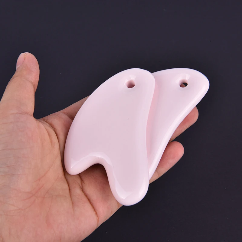 

Ceramic Face Massager Gua Sha Scraper Board Skin Lifting Face Thin Gouache Scraper Facial Guasha Meridian Muscle Relaxation
