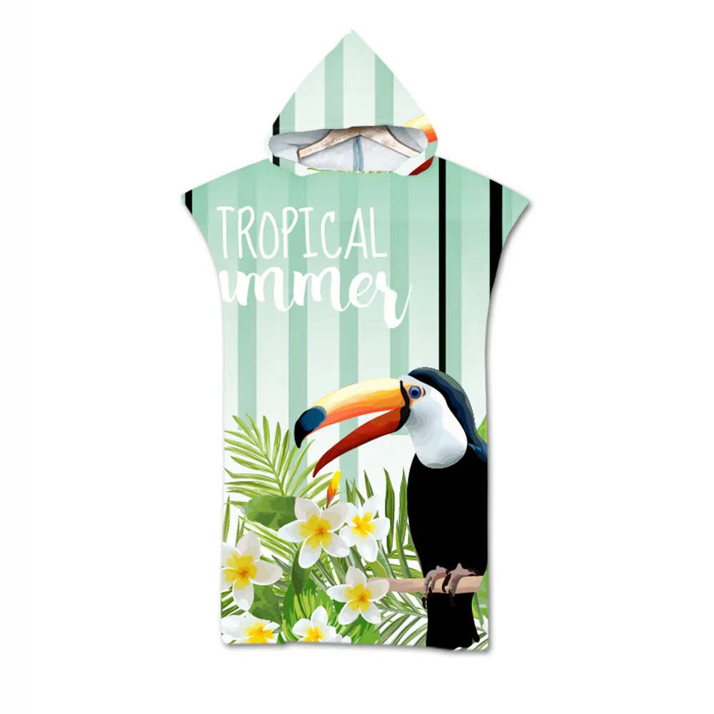 Пляжное полотенце для пляжа бассейна из микрофибры с капюшоном|Полотенца