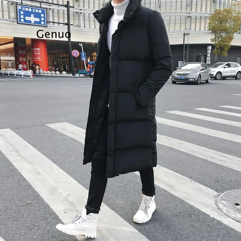 

Mens Winter Casual Long Down Jackets Coat Man High Quality Casual Fashion Pike Jacket Plus Size 4Xl Men Thick Windbreaker Jacket