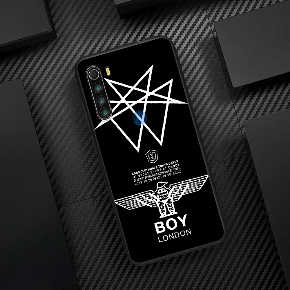 

British London Fashion Brand Boy Phone Case Cover Hull For XIAOMI Redmi 7 7A 8 8A 9 9C Note 6 7 8 9 9S K20 Pro K30 black Cover