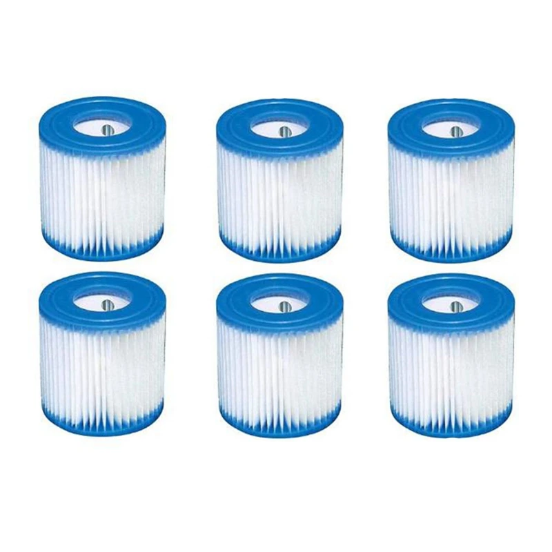 

6 Pcs Swimming Pool Filter 300 Gallon Filter Cartridge,Swimming Pool Pump Filter Cartridge HS-630,for Pool Filter Pump