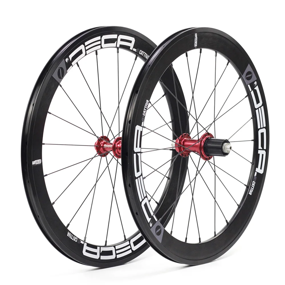 DECAF алюминиевый 451 Minivelo колесная 22 &quotколеса обода суппорт тормоза 8-11s 74 мм 100 130