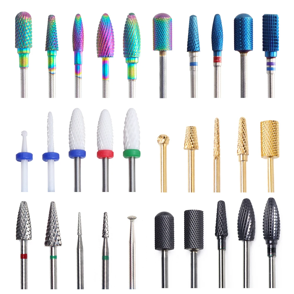 Карбид Керамика Фрезер для маникюра корунд кутикулы электрическое сверло ногтей